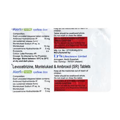 Alerfix Total Tablet 15'S - Allergies-Ant
