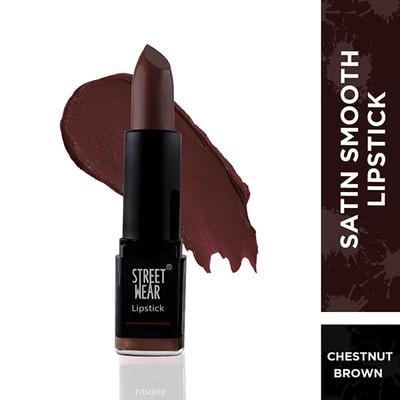Streetwear Satin Smooth Lipstick - Chestnut Brown 4.2 Gm - Lipsticks