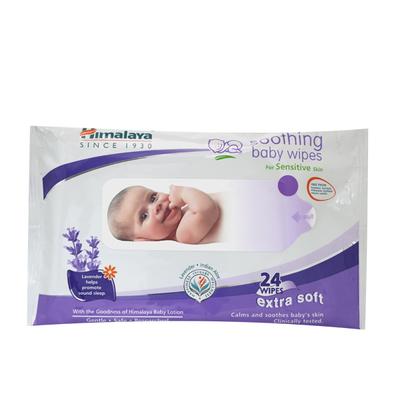 Himalaya Soothing Extra Soft Baby Wipes - Sensitive Skin 24's - Diapers & Wipes