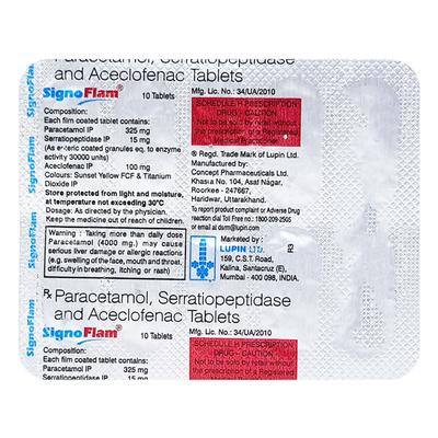 Signoflam Tablet 10'S - Pain relief-Nsa