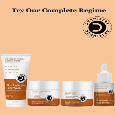 Dermistry No Pigmentation Kojic Acid Skin Perfecting Face Mask 50 ml + No Pigmentation Kojic Acid Skin Perfecting Face Cream 50 ml - Face Creams
