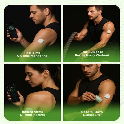 LinX CGM Smart Continous Glucose Monitoring System Sensor Device 1's - Continous Glucose Monitoring Sensors