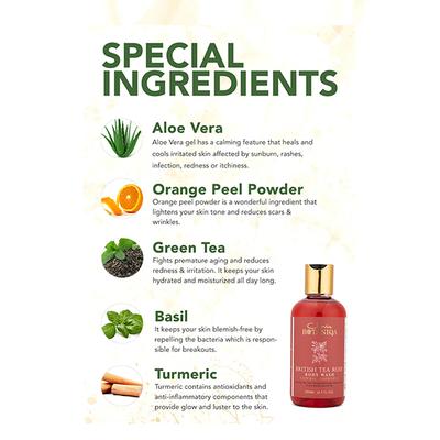 Clovia Botaniqa British Tea Rose Body Wash 200 ml - Shower Gels & Body Wash