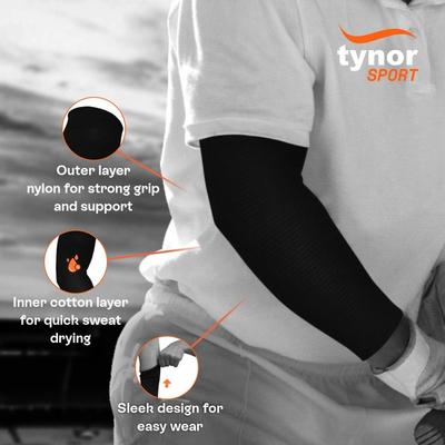 Tynor Arm Sleeve - Black 5 (Mtr) 1's - Abdomen/Neck/Arm/Elbow Supports
