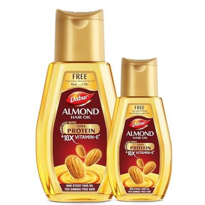 Dabur Almond Hair Oil 190 ml (Free Dabur Almond Hair Oil 95 ml) - Hair Oils