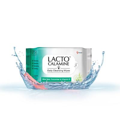 Lacto Calamine Daily Cleansing Wipes 25's - Facial Wipes & Tissues