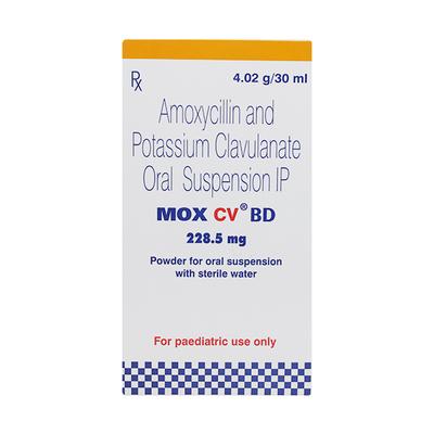 MOX CV BD 228.5mg Oral Suspension 30ml - Bacterial Infections-Pen