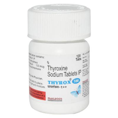 THYROX 100 Tablet 120's - Hypothyroidism