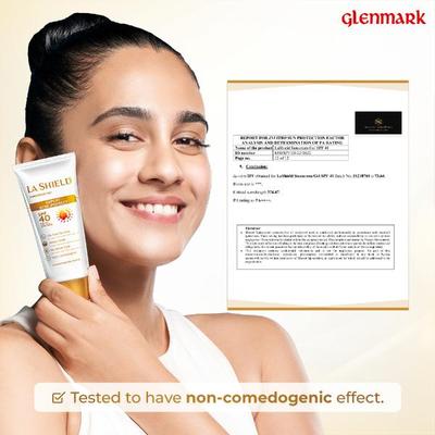 La Shield SPF 40 & PA+++ Anti Acne Sunscreen Gel 50gm - Face Sunscreen