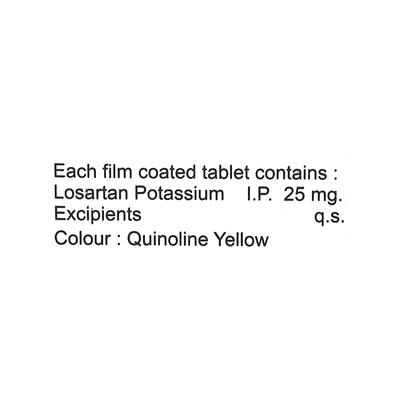 LO 25mg Tablet 10'S - Hypertension-Ang