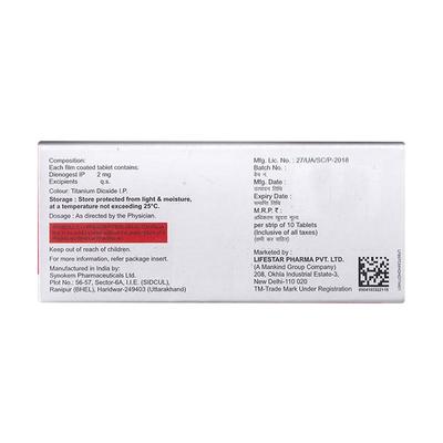 Terozesta 2mg Tablet 10'S - Contraception-Ora