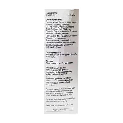 Aquasoft Cream 100gm - Dry Skin-Emo