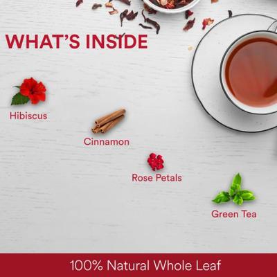 The Tea Ark Organic Hibiscus Tea Powder - Rose Green 50 gm (Pouch) - Green/Herbal Teas