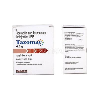 Tazomac 4.5gm Injection 1's - Bacterial Infections-Pen