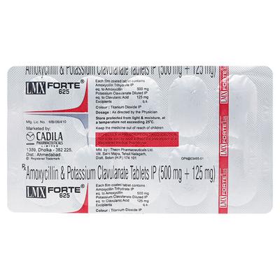 LMX Forte 625mg Tablet 10'S - Bacterial Infections-Pen