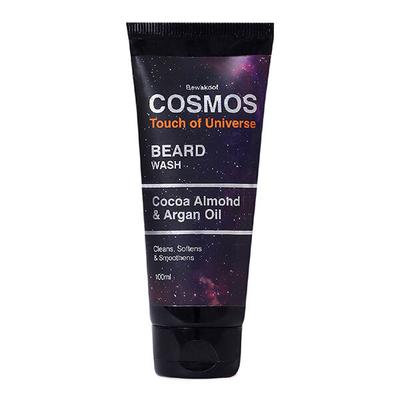 Cosmos by Bewakoof Beard Wash Powered By Cocoa Almond and Argan Oil 100 ml - Beard Wash
