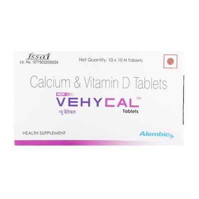 Vehycal New (Non-Veg) Tablet 10's - Supplements-Cal