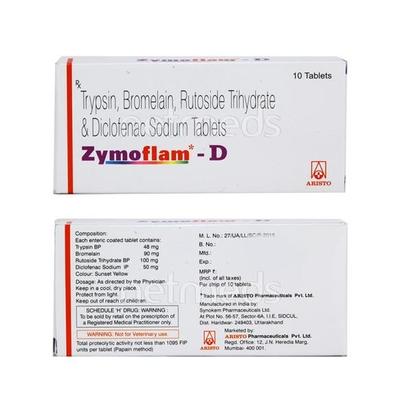 Zymoflam D Tablet 10'S - Pain relief-Nsa