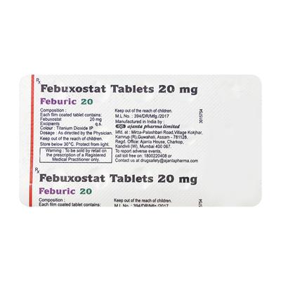 FEBURIC 20mg Tablet 15's - Gout