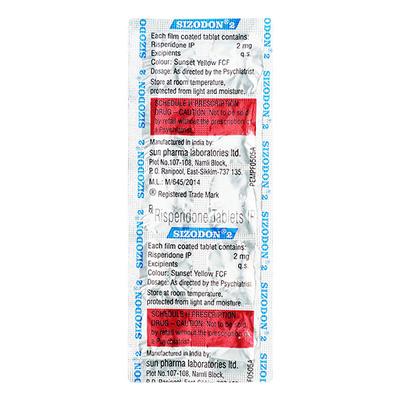 Sizodon 2mg Tablet 10'S - Psychosis-Ans