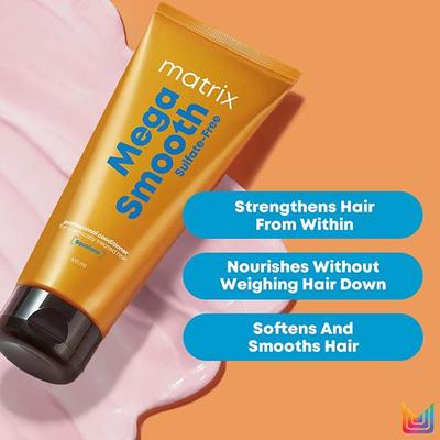 Matrix Mega Smooth Sulfate-Free Conditioner for Bond Repair Safe for Keratin 100 ml - Conditioners