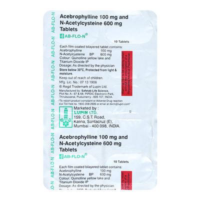 AB Flo N Tablet 10'S - Asthma/COPD-Ast