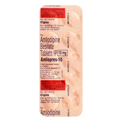 Amlopres 10mg Tablet 10'S - Hypertension-Cal