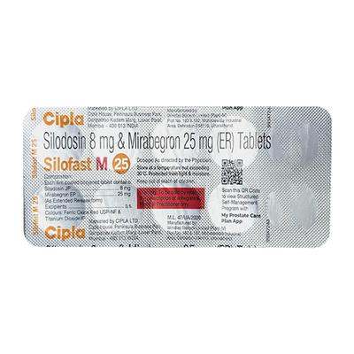 SILOFAST M 25 Tablet 10's - Bladder And Prostate Disorders-Dru