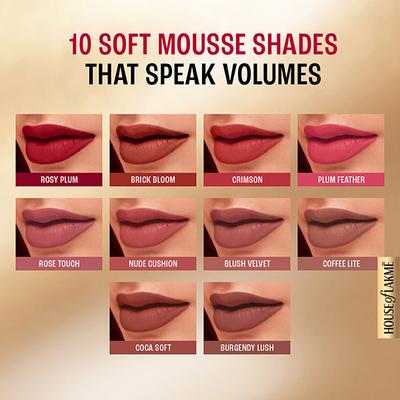 Lakme Double Duty Lip & Cheek Mousse Matte Lipstick & Soft Blush, Blush Velvet,9gm - Liquid Lipsticks