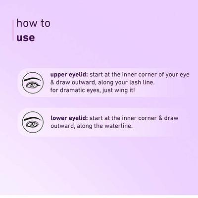 Plum Eye-Swear-By Kohl Kajal Combo Deep Black Creamy Smooth Smudge-Proof 2s - Kajal & Kohls