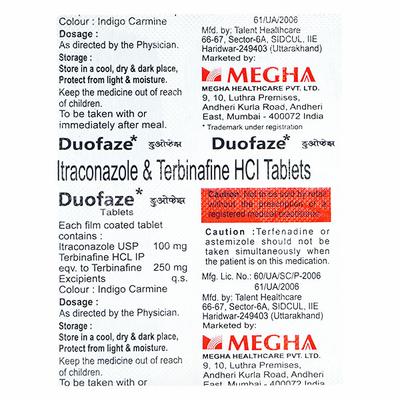 DUOFAZE Tablet 6's - Fungal Infections-Anf