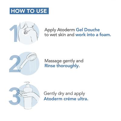 Bioderma Atoderm gel douche Gentle Shower Gel for Normal To Dry Skin 100 ml - Face Wash & Cleansers
