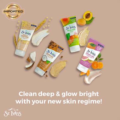 St. Ives Gentle Smoothing Oatmeal Face Scrub And Mask 170 gm - Scrubs & Exfoliants
