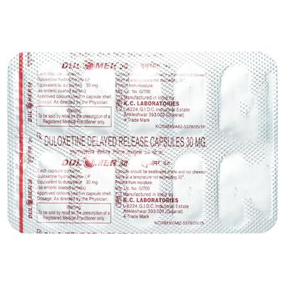 DULOMER 30 Tablet 10's - Depression-Ant