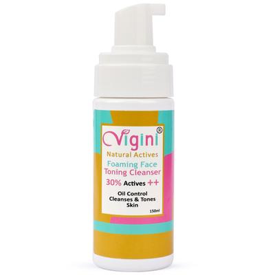 Vigini Natural Actives Foaming Face Toning Cleanser 150 ml - Face Wash & Cleansers