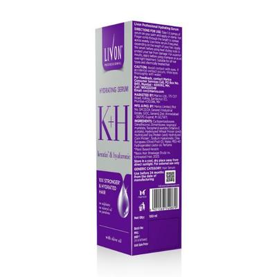 LIVON Keratin & Hyaluronic Hydrating Serum with Olive Oil 100 ml - Hair Serums