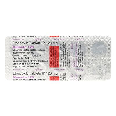 Nureeto 120mg Tablet 10'S - Pain relief-Nsa