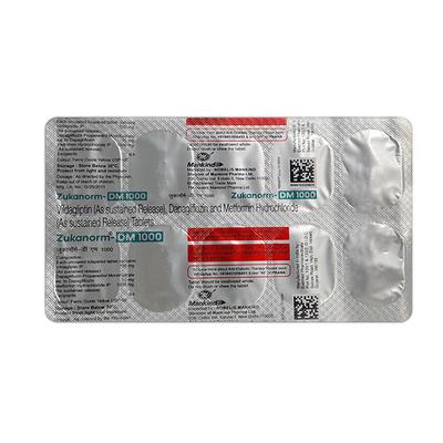 ZUKANORM DM 1000 Tablet 10's - Diabetes-Ant
