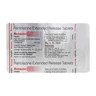 Rolazin Tablet 10'S - Angina