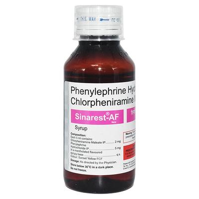SINAREST AF NEW Syrup 75ml - Cough And Cold-Cou
