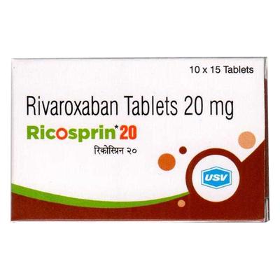 RICOSPRIN 20 Tablet 15's - Blood Clot-Ant