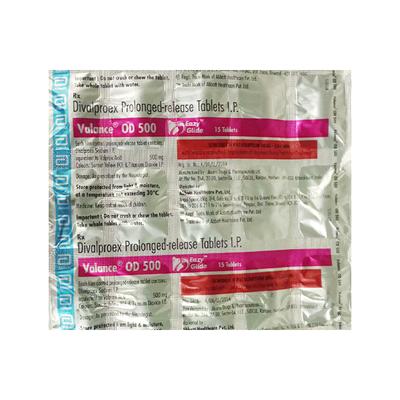Valance OD 500mg Tablet 15'S - Epilepsy/Convulsion-Ant