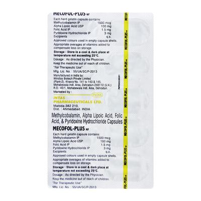 Mecofol Plus NF Capsule 10'S - Supplements-Vam