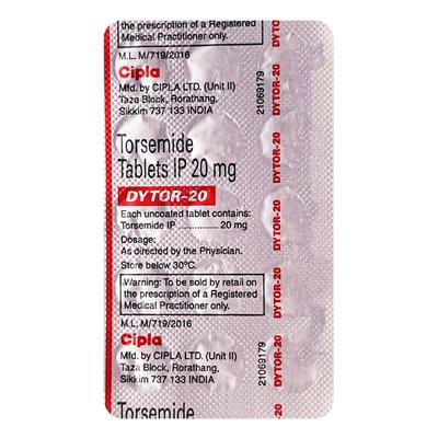 Dytor 20mg Tablet 15'S - Hypertension-Diu