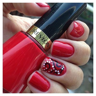 Revlon Super Lustrous Nail Enamel - 496 Red Fiesta 8ml - Nail Polish