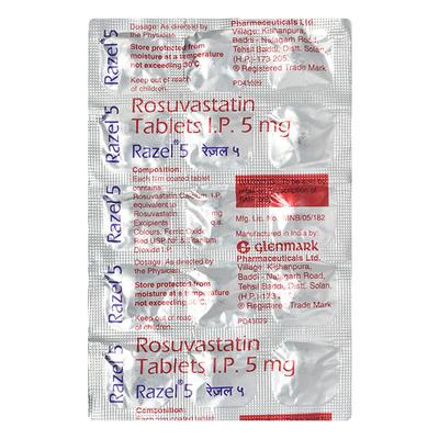 Razel 5mg Tablet 15'S - High Cholesterol-Dys