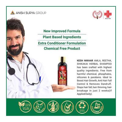 Kesh Nikhar Shikakai Herbal Shampoo 500ml + Kesh Nikhar Soap 100 gm - Hair Oils