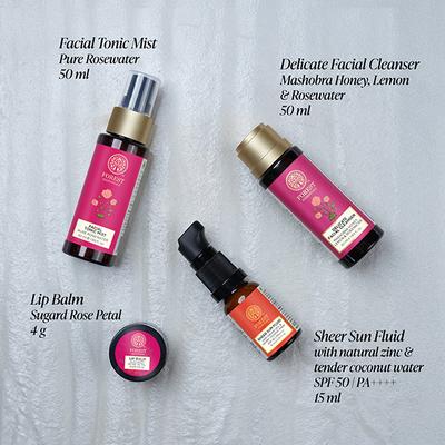 Forest Essentials Tulsi Gift Box - Skin Care Basics 50 ml - Makeup Kits & Sets