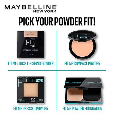 Maybelline New York Fit Me Matte + Poreless Powder, 230 Natural Buff 1's - Compact Powder