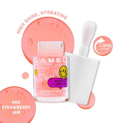 Lamel Hydrating Lip Oil Let's Glaze 402 Strawberry Jam 4 gm - Creams/Oils/Lotions